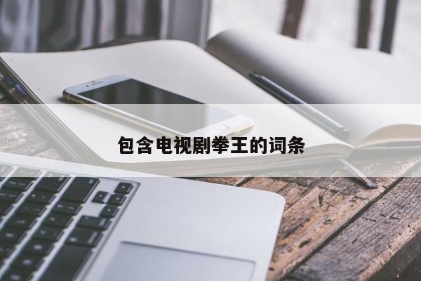 包含电视剧拳王的词条